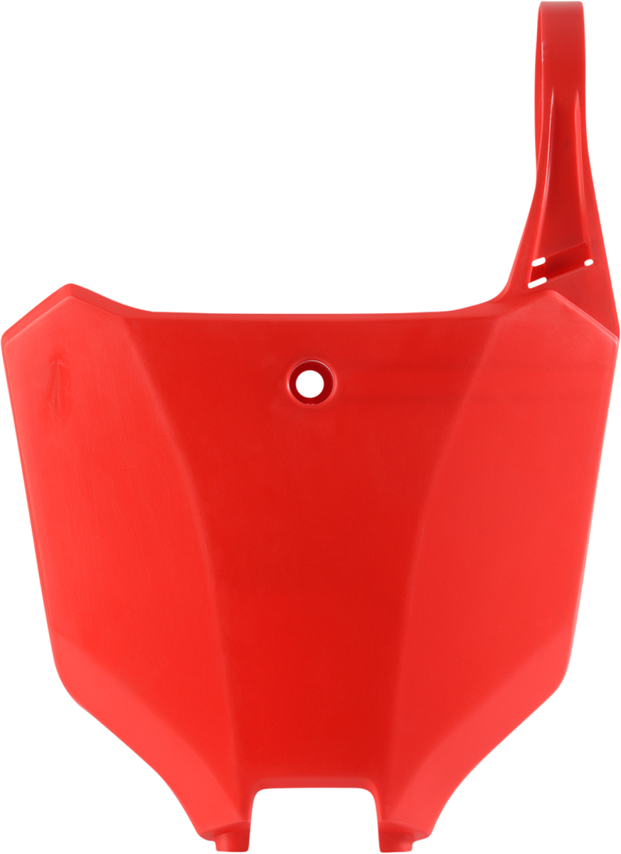 Front Number Plate - Red (1)