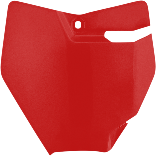 Front Number Plate - Red (1)