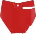 Front Number Plate - Red (1)