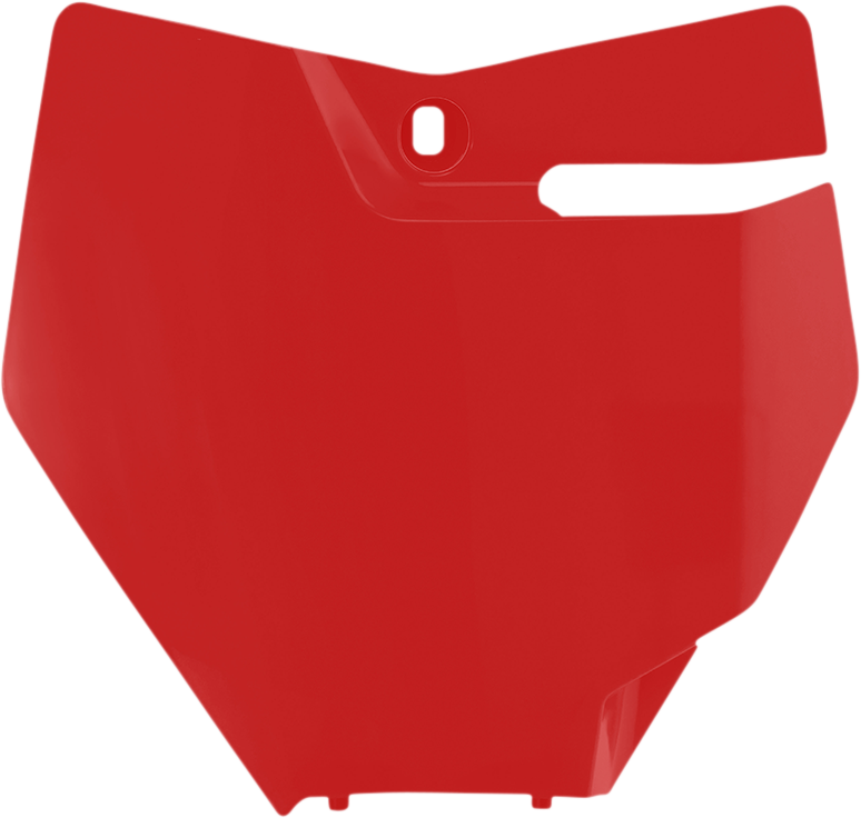 Front Number Plate - Red (1)