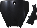 Front Number Plate - Black/Metallic (1)