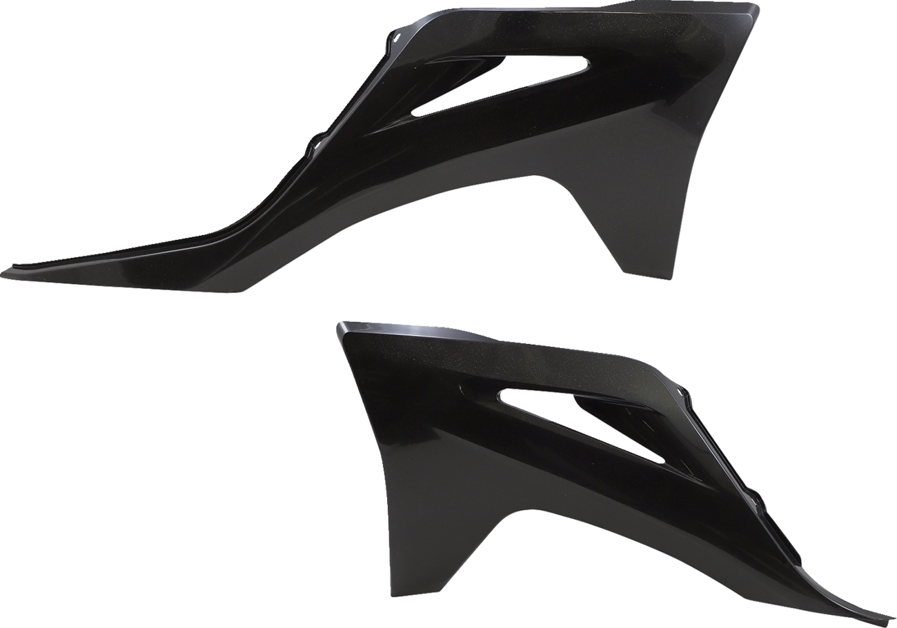 Radiator Shrouds - Black/Metallic - Gas Gas - EC/EX/MC - '21-'23 (1)