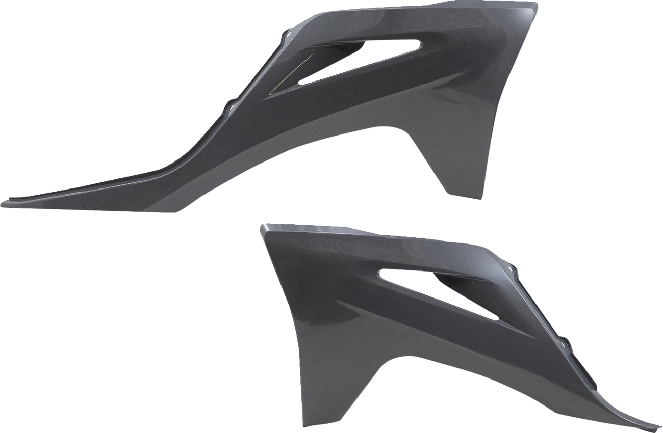 Radiator Shrouds - Gray/Metallic - Gas Gas - EC/EX/MC - '21-'23 (1)