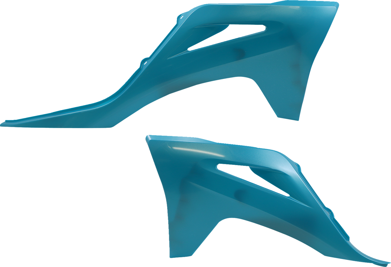 Radiator Shrouds - Teal/Metallic - Gas Gas - EC/EX/MC - '21-'23 (1)
