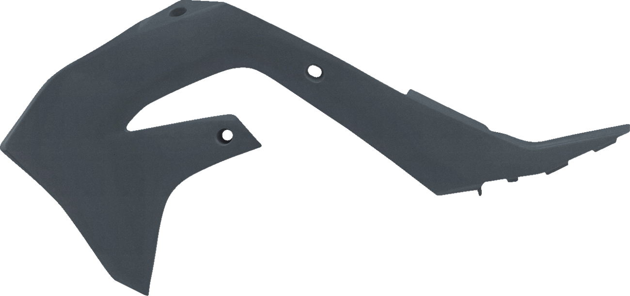 Radiator Shrouds - Gray/Metallic - Kawasaki - KX '19-'24 (1)