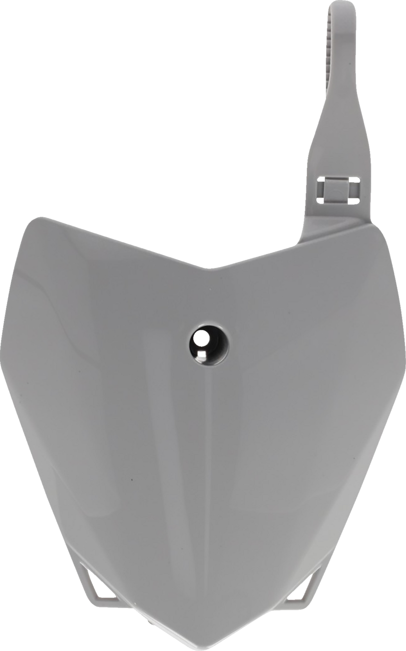 Front Number Plate - Gray - Kawasaki - KLX '10-'25 (1)
