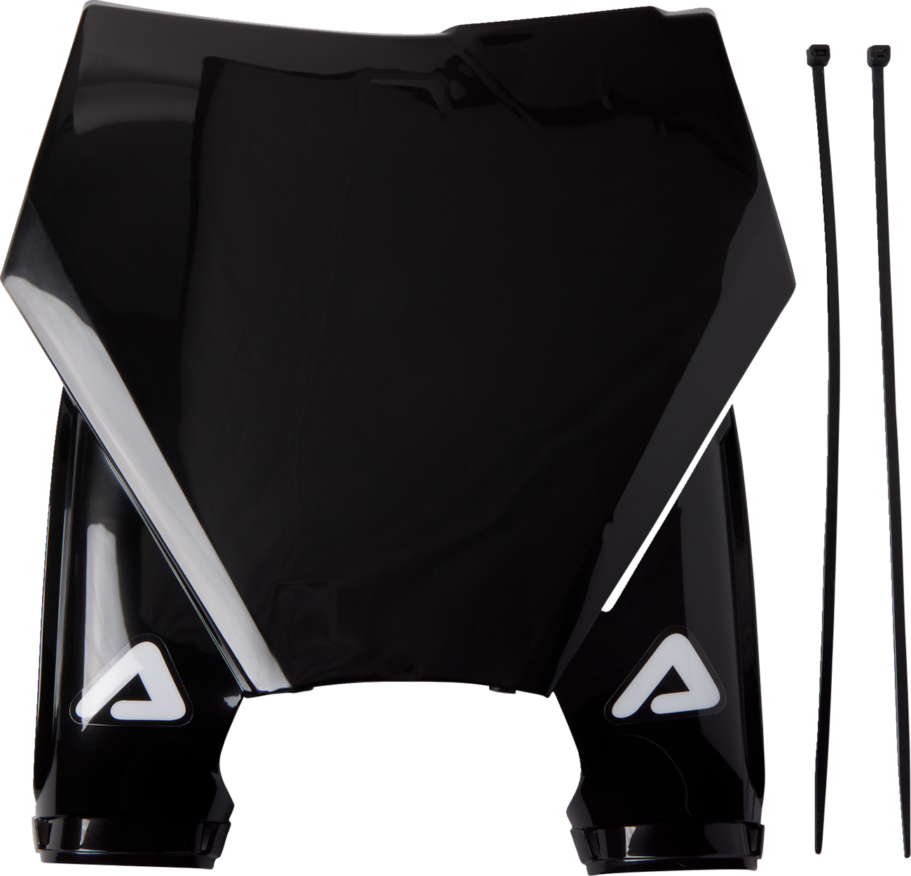 Raptor 2 Number Plate - Black/White (1)