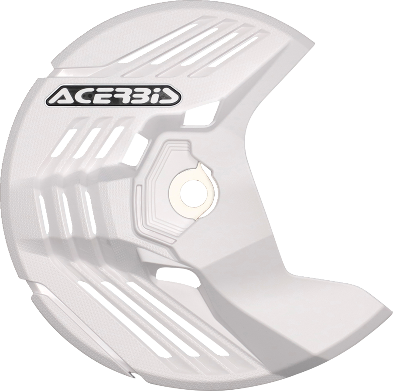 Disc Cover - Linear - White - Honda | Kawasaki | Sherco | Yamaha (1)