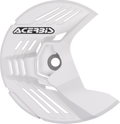 Disc Cover- Linear - White - Gas Gas | Husqvarna | KTM | Sherco (1)