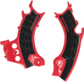 X-Grip Frame Guards - Black/Red - CRF 250/450 R/RX (1)
