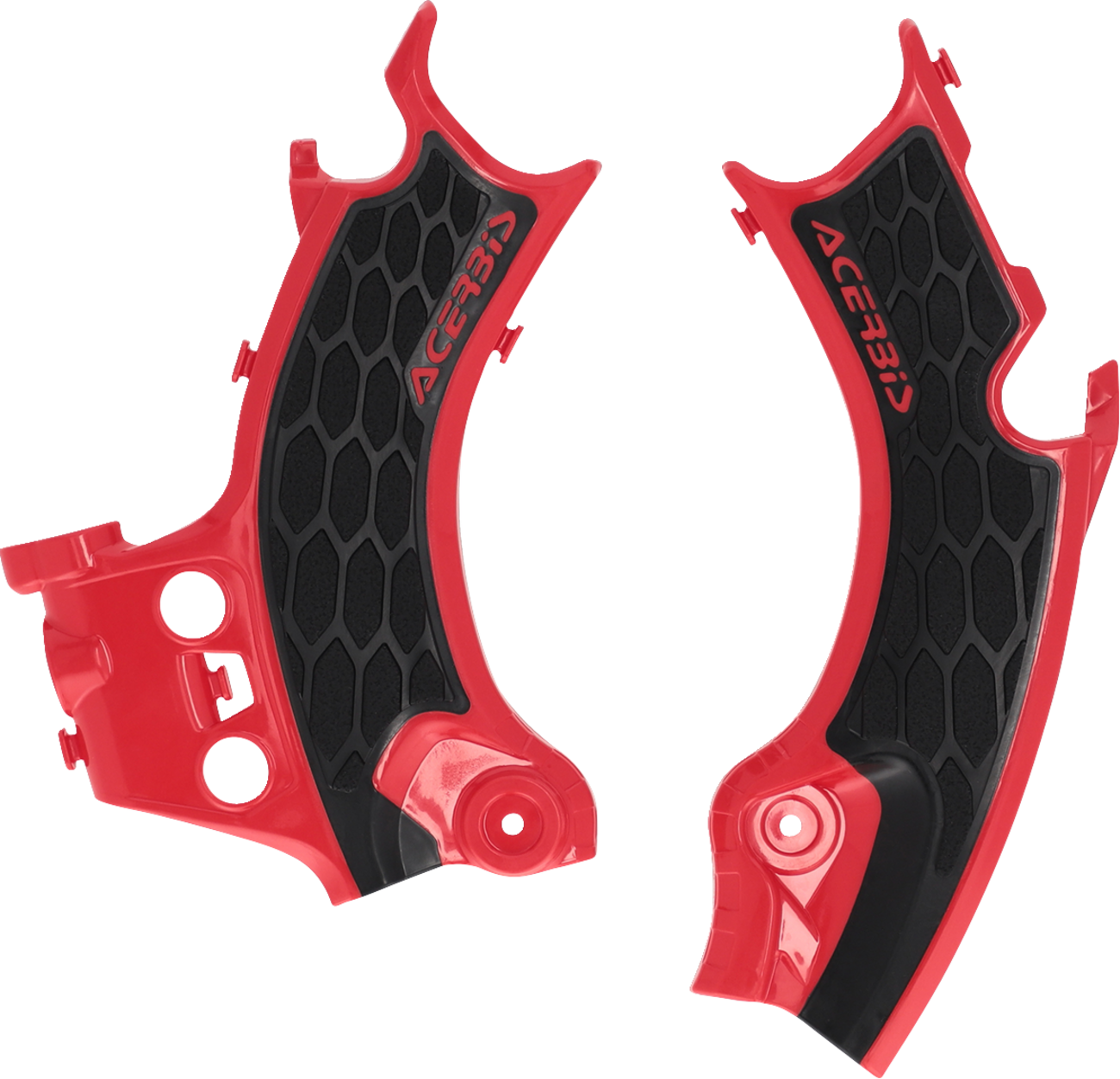 X-Grip Frame Guards - Black/Red - CRF 250/450 R/RX (1)