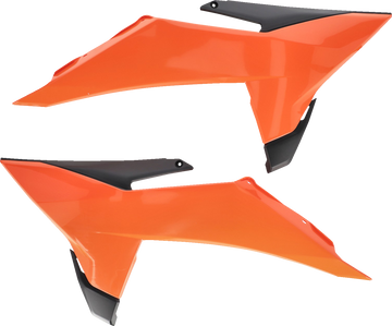 Radiator Shrouds - Orange/Black (1)