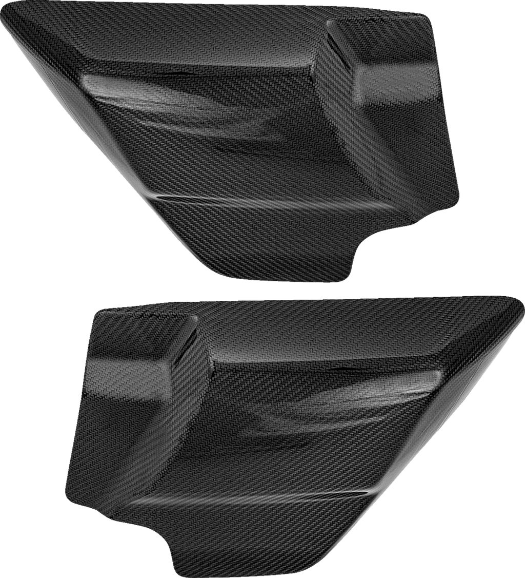 SADDLEMEN Side Covers - Carbon Fiber/Gloss - HD Touring '09-'24