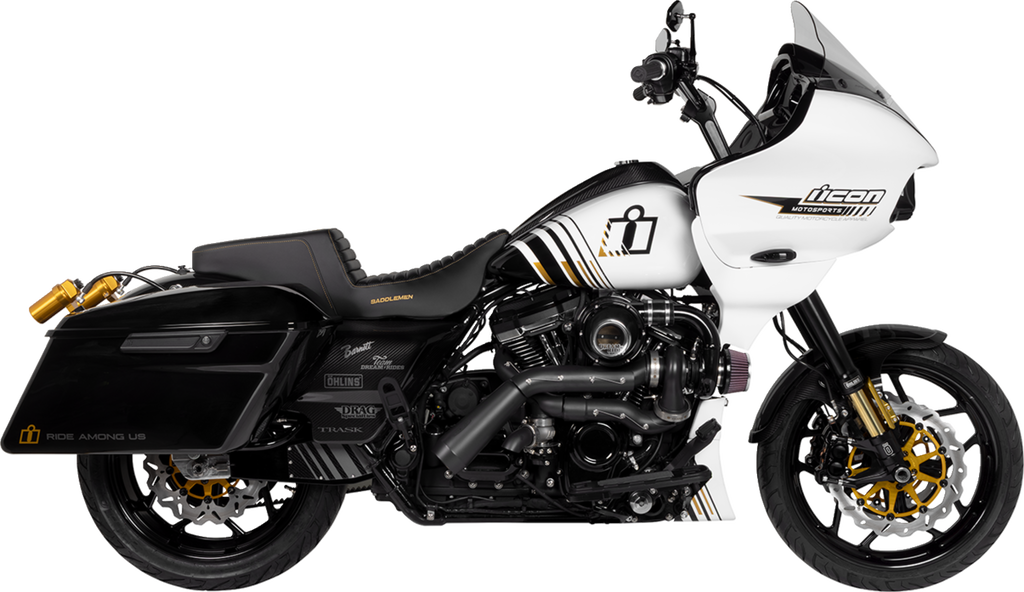 SADDLEMEN Side Covers - Carbon Fiber/Gloss - HD Touring '09-'24
