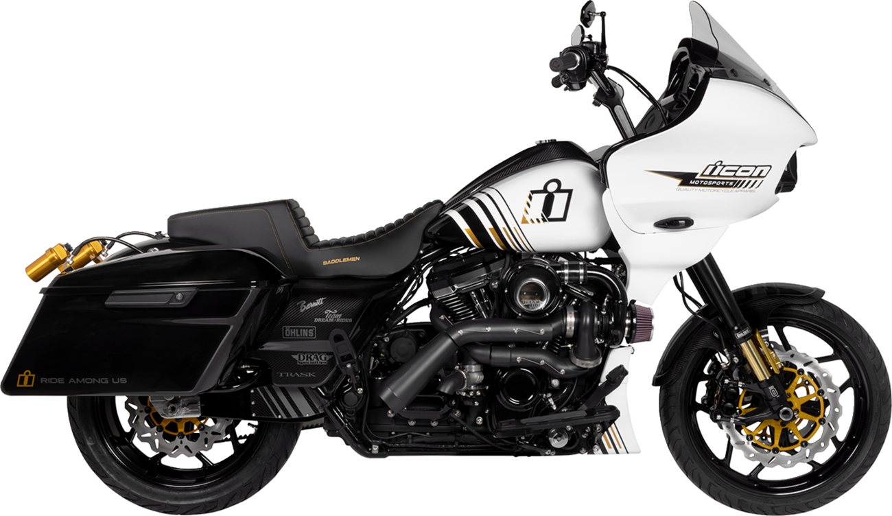SADDLEMEN Side Covers - Carbon Fiber/Gloss - HD Touring '09-'24