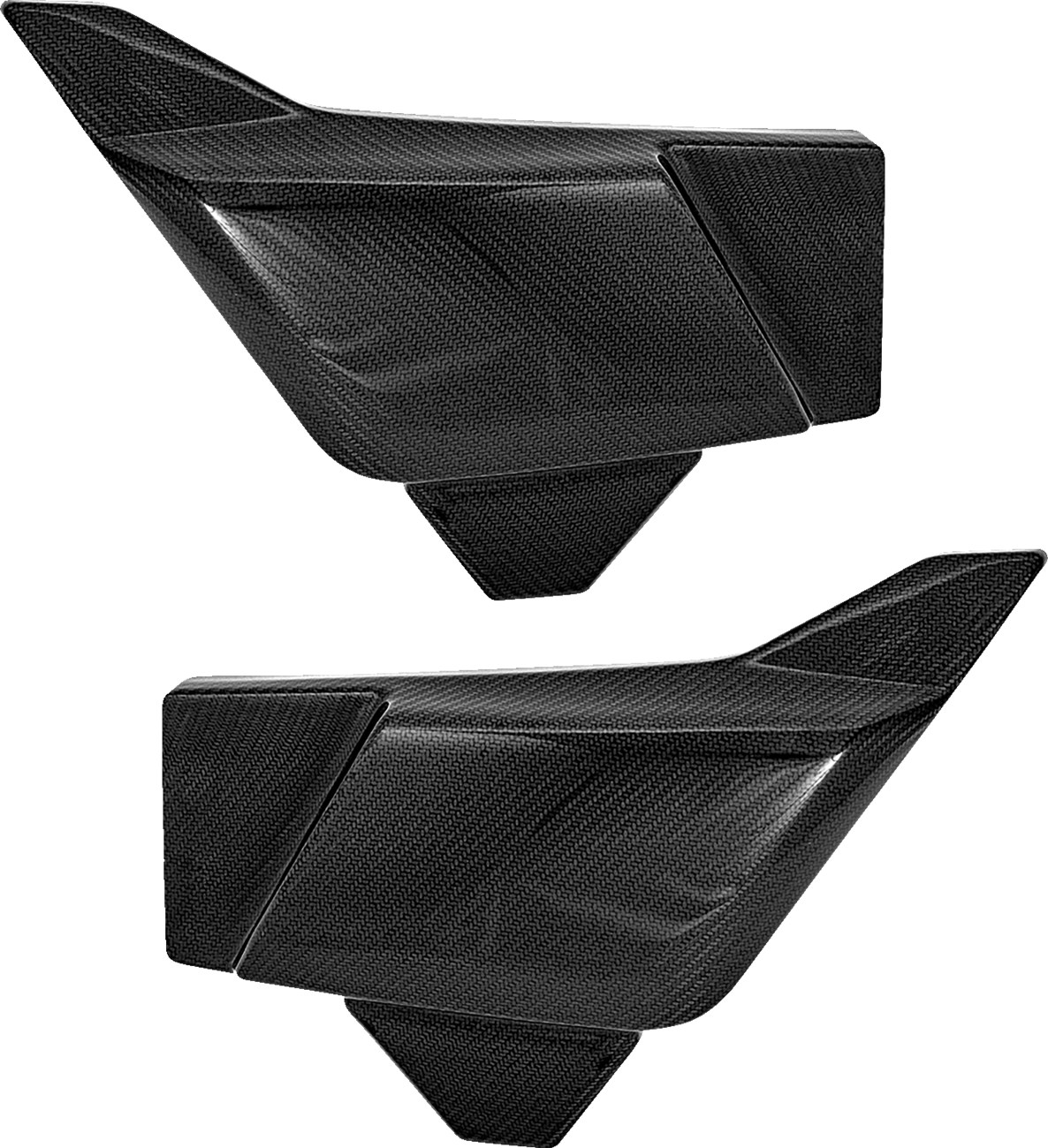SADDLEMEN Side Covers - Carbon Fiber/Gloss - HD Touring/Trike '23-'25