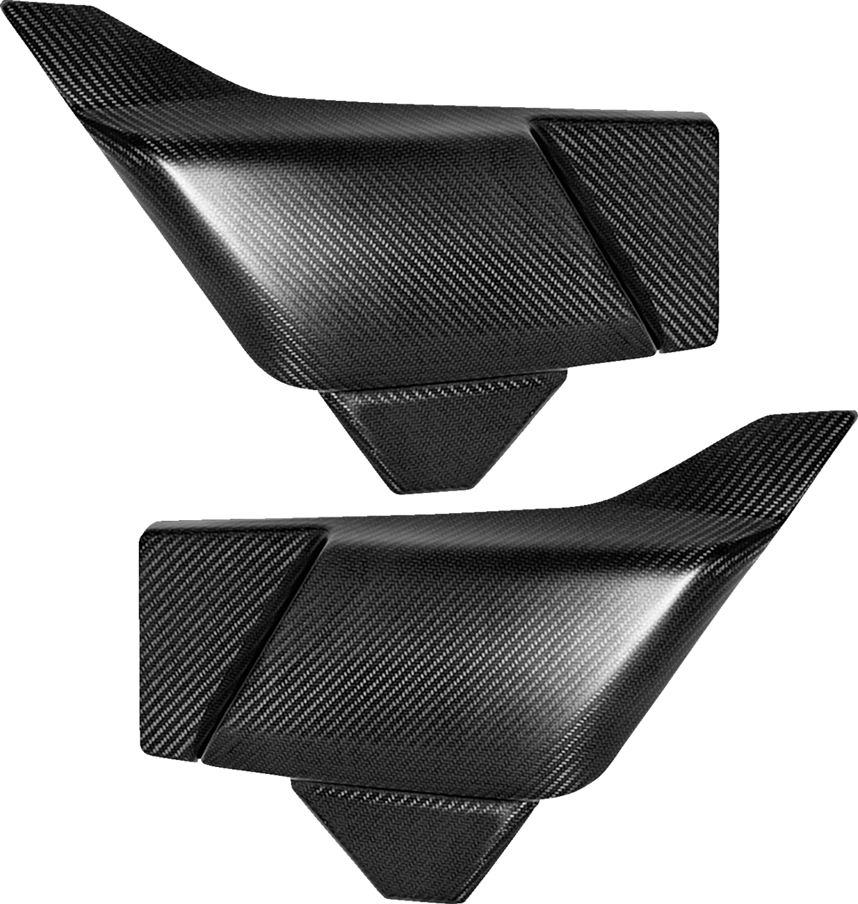 SADDLEMEN Side Covers - Carbon Fiber/Matte - HD Touring/Trike '23-'25