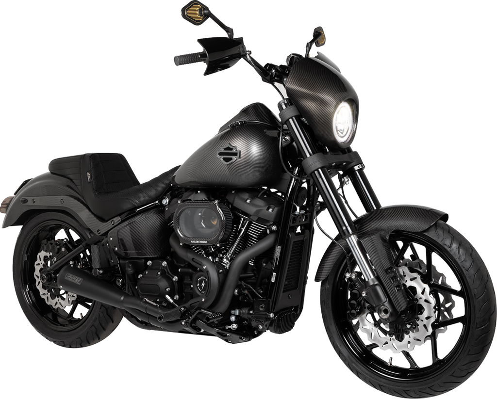 SADDLEMEN Side Covers - Carbon Fiber/Gloss - HD Softail '25