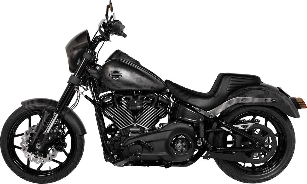 SADDLEMEN Side Covers - Carbon Fiber/Gloss - HD Softail '25