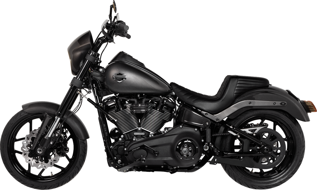SADDLEMEN Side Covers - Carbon Fiber/Gloss - HD Softail '25
