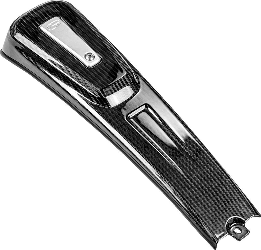 SADDLEMEN Dash Console - Side Fill - Carbon Fiber/Gloss - Harley-Davidson® - Softail