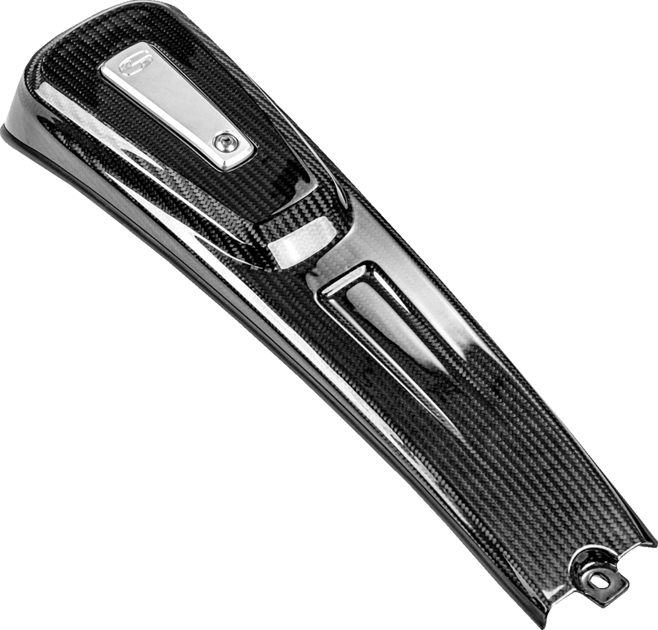 SADDLEMEN Dash Console - Side Fill - Carbon Fiber/Gloss - Harley-Davidson® - Softail