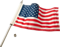 Ciro Flag Pole 12' With 6' X 9' American Flag Polished - Stainless Steel