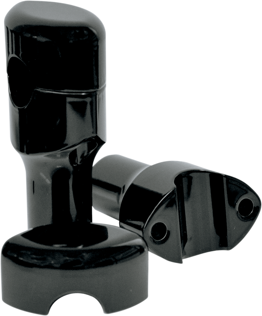 LA Choppers Risers Hfty Smooth 3' - Black