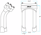 Biltwell Risers Murdock Pb 8' Ch