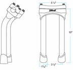Biltwell Risers Murdock Pb 10' Ch