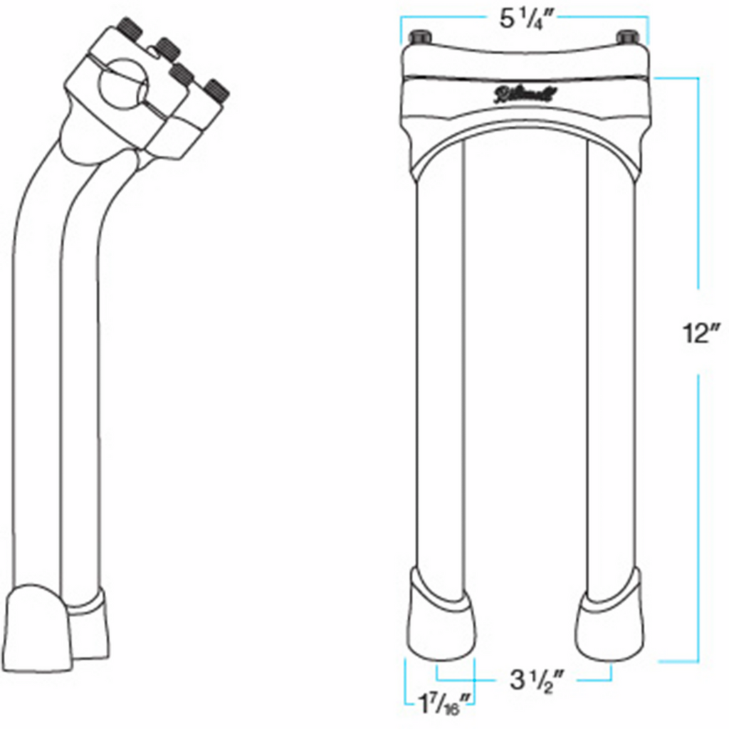 Biltwell Risers Murdock Pb 12' Ch