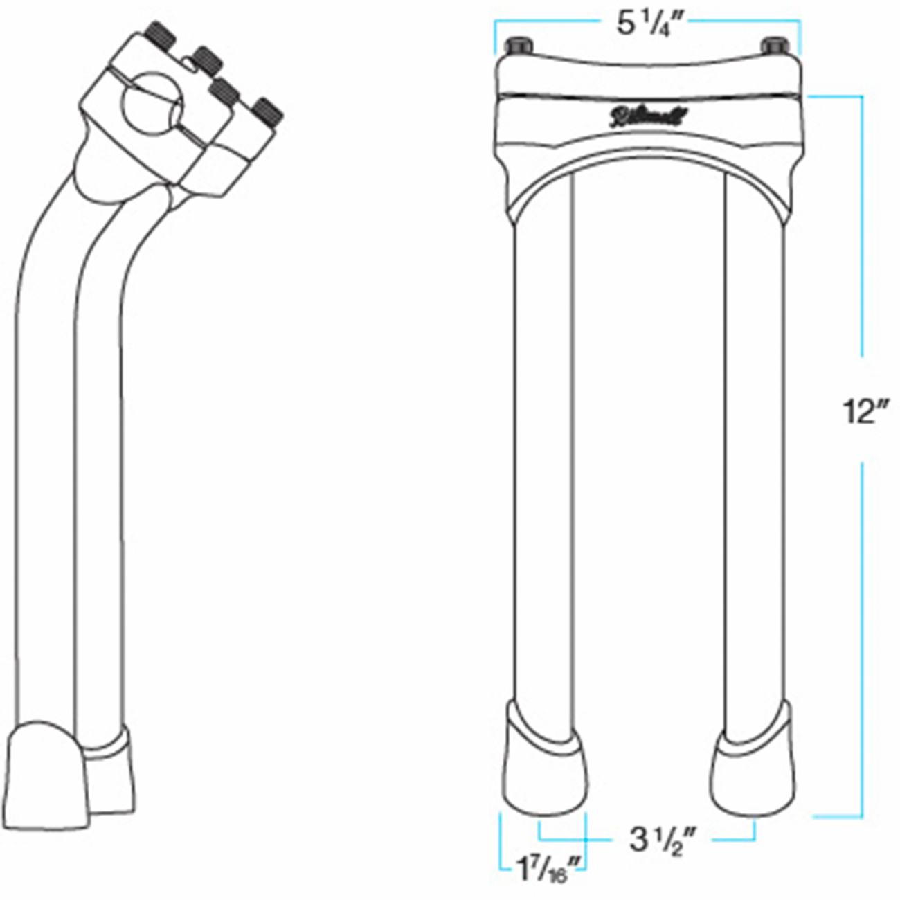 Biltwell Risers Murdock Pb 12' Ch