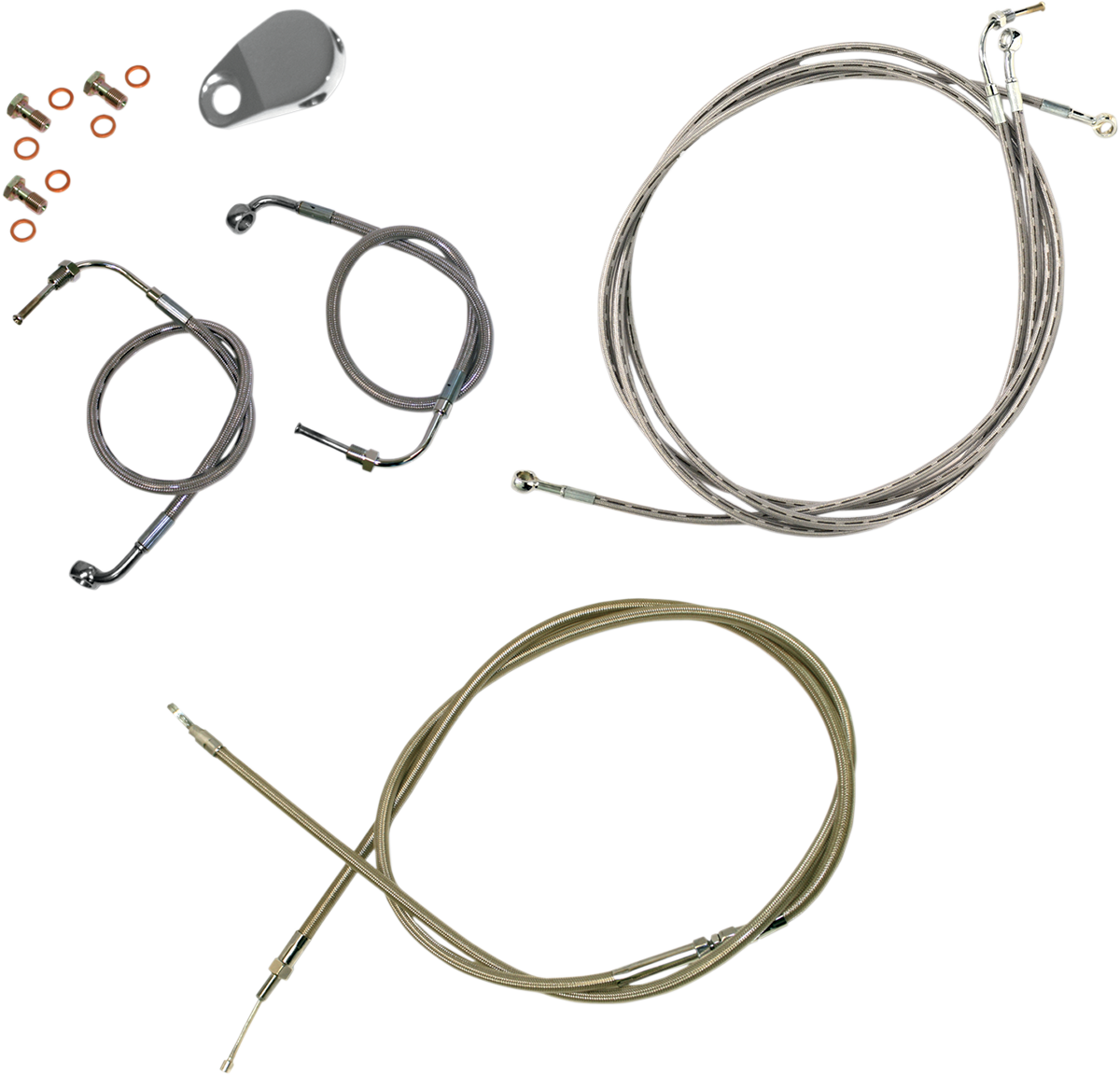 LA Choppers Cable Kt 12'-14' Flht Abs