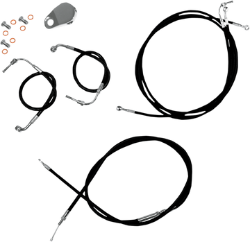 LA Choppers Cable Kt BK12-14'FLHT Abs