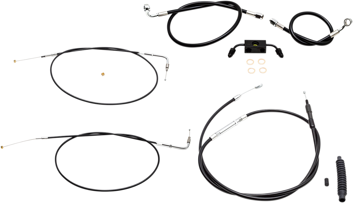 LA Choppers Cable Kit Bk Mini Xl Abs
