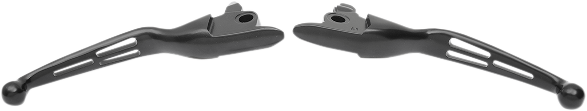 Drag Specialties Levers Blk Slot Flt 17-19