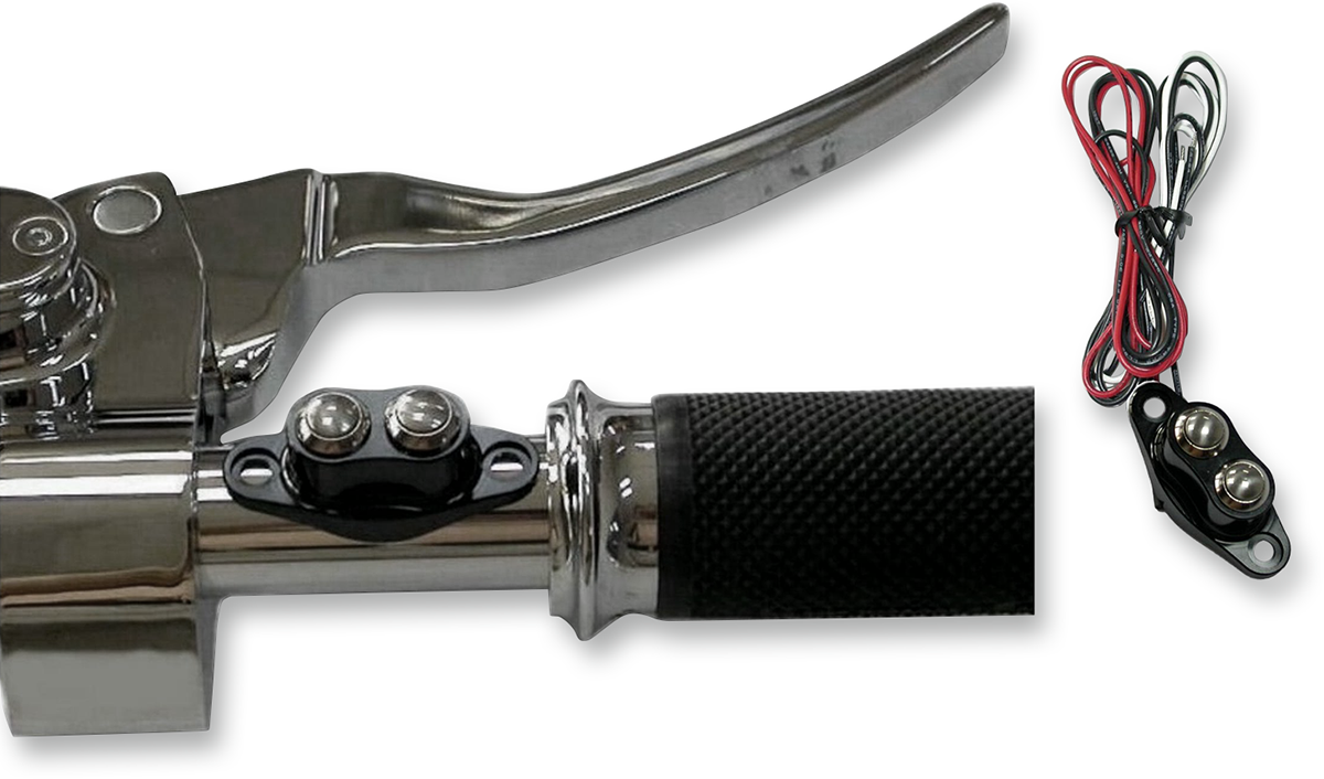 Drag Specialties Switches Dual Button - Black