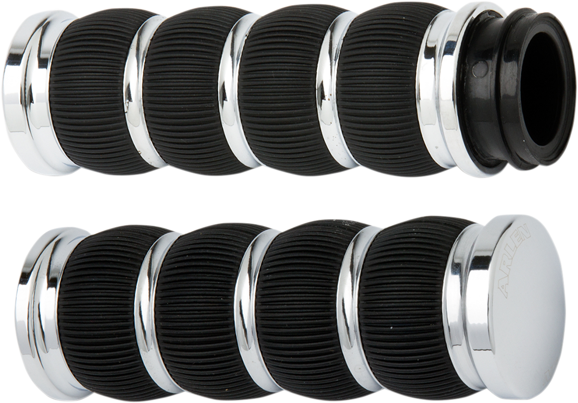 Arlen Ness Ring Leader Cbl Grips - Chrome