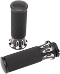 Arlen Ness Deep Cut Cbl Grips - Black