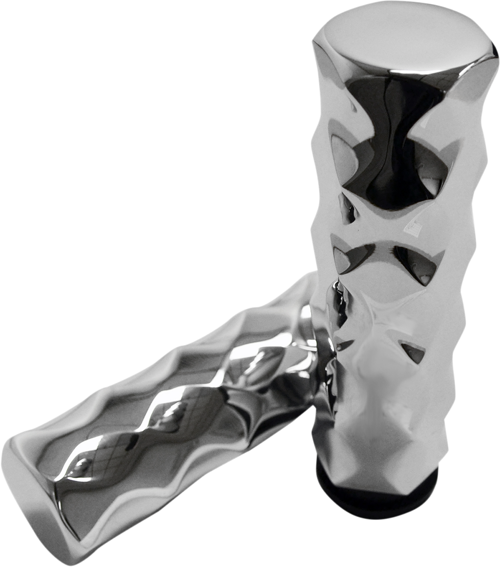LA Choppers Grips Hex Tbw - Chrome