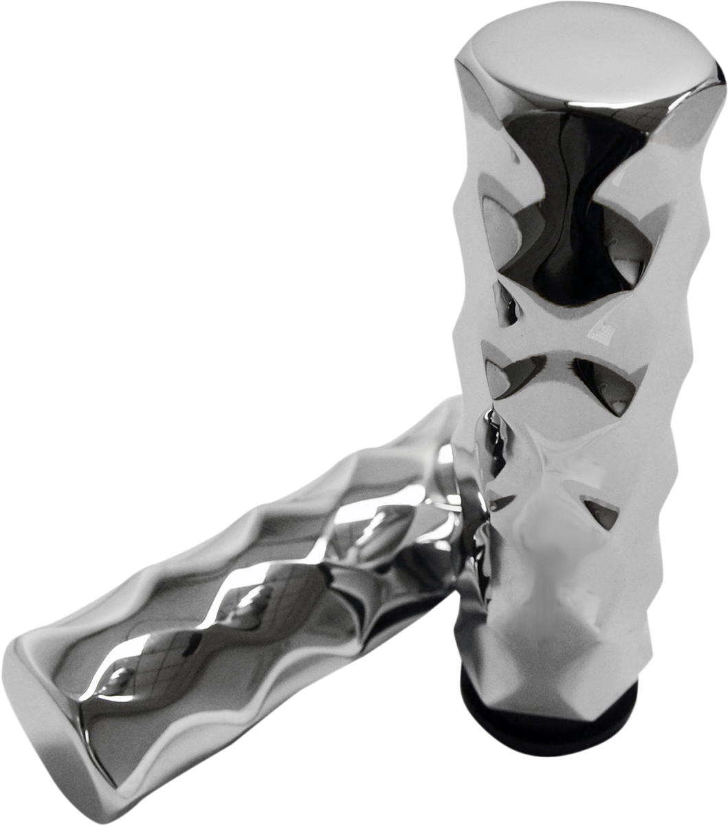 LA Choppers Grips Hex Tbw - Chrome