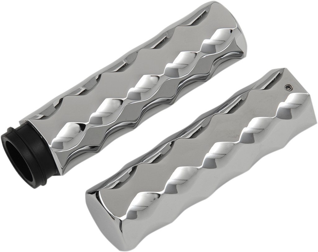 LA Choppers Grips Hex Tbw - Chrome