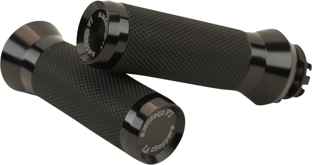LA Choppers Grips Tbw Black Anodize