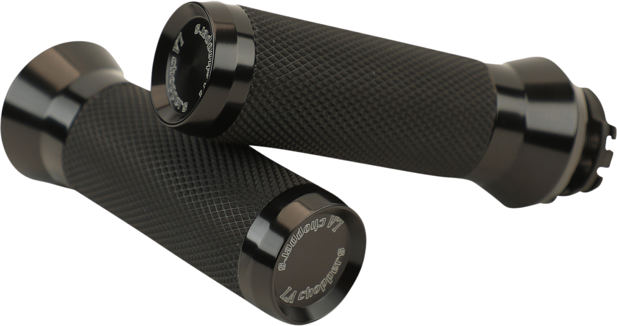 LA Choppers Grips Tbw Black Anodize