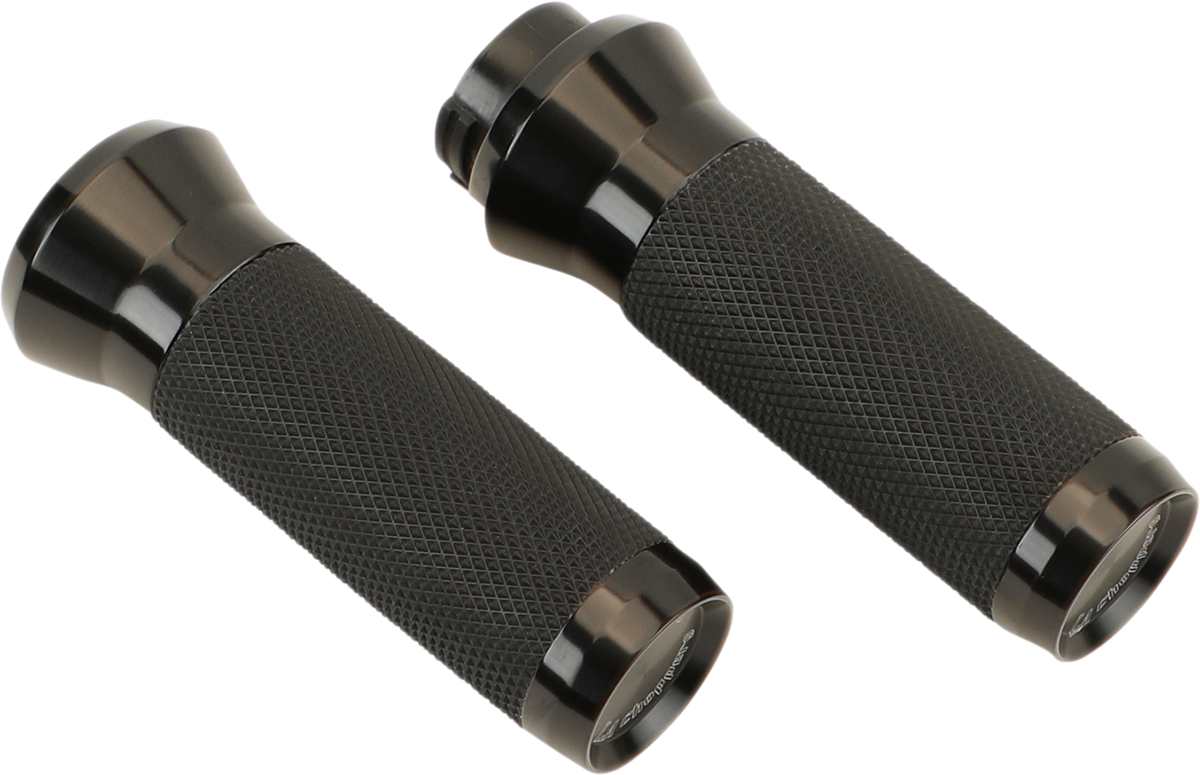 LA Choppers Grips Tbw Black Anodize