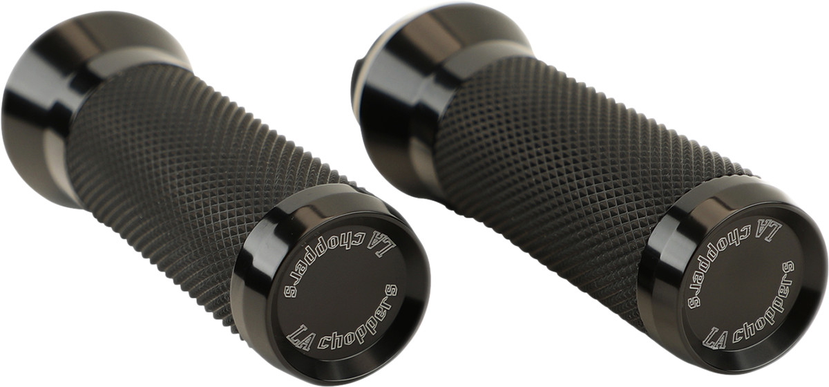 LA Choppers Grips Tbw Black Anodize