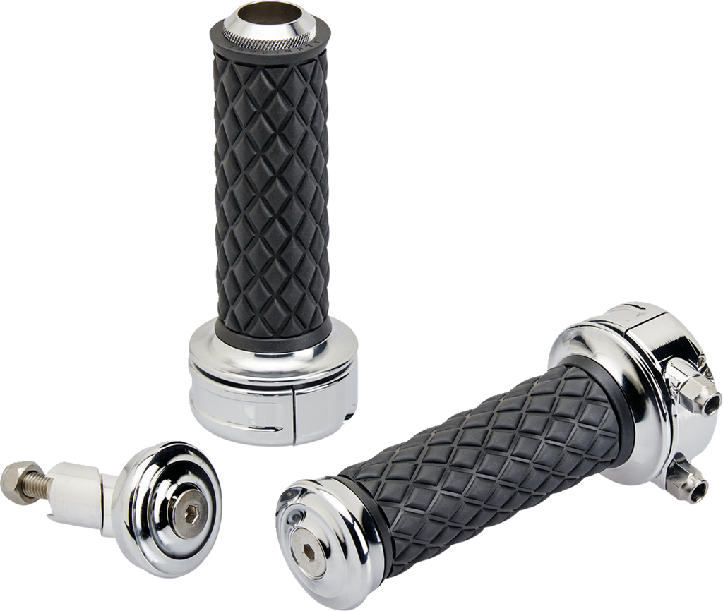 Biltwell Grips Alumicore Cstm - Chrome