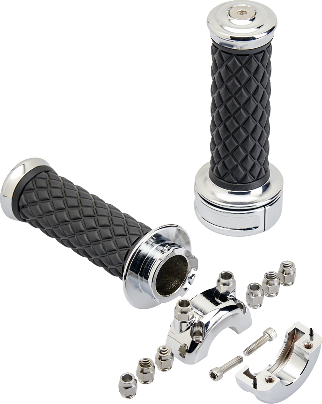 Biltwell Grips Alumicore Cstm - Chrome