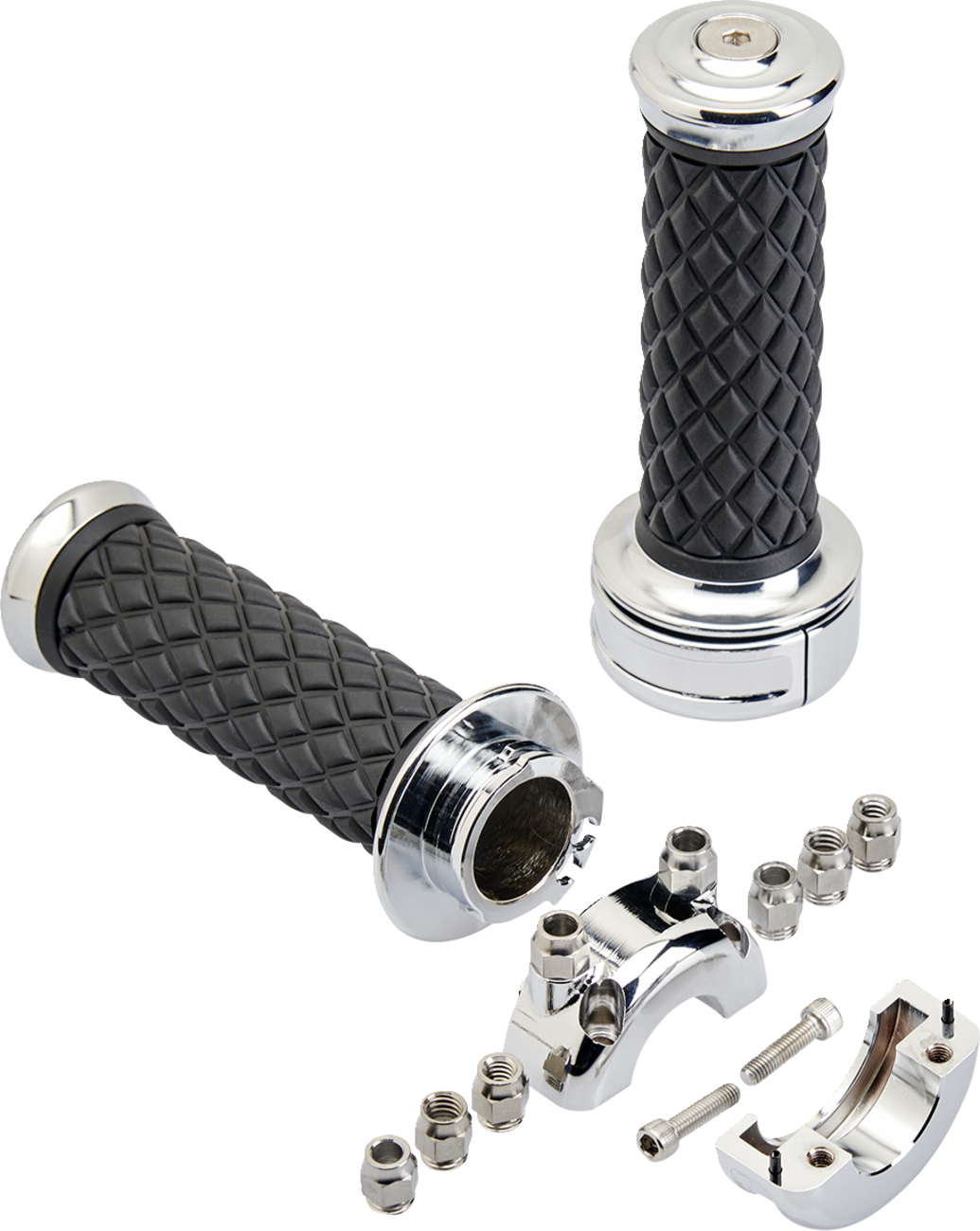 Biltwell Grips Alumicore Cstm - Chrome