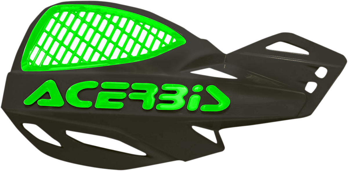 Vented Uniko Handguards - Black/Green (1)